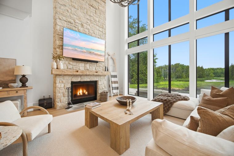 Two-storey great room